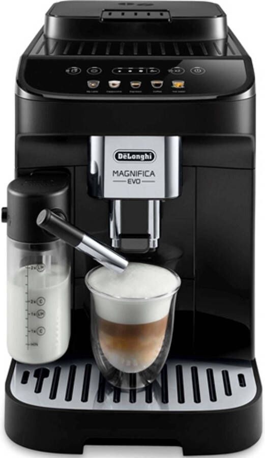 De'Longhi Volautomatisch koffiezetapparaat Magnifica Evo ECAM 290.61.SB met lattecrema melksysteem zilver zwart - Foto 1