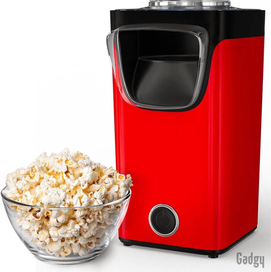 Gadgy Popcorn Machine Hetelucht Popcornmaker 1100 watt met Maatschep Popcornmakers kinderfeestje - Foto 1