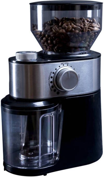 Gastronoma Koffiemolen geeft je vers gemalen bonen voor jouw favoriete koffie RVS-Zwart - Foto 1
