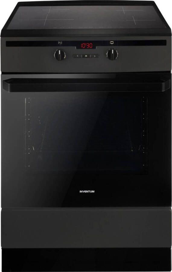 Inventum VFI6042ZWA Vrijstaand inductie fornuis Elektrische oven 4 kookzones 60 cm 65 liter Zwart - Foto 1
