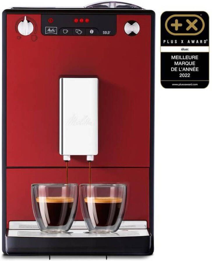 Melitta Volautomatisch koffiezetapparaat Solo E950-204 chili-red Perfect voor caffè crema & espresso slechts 20 cm breed - Foto 1