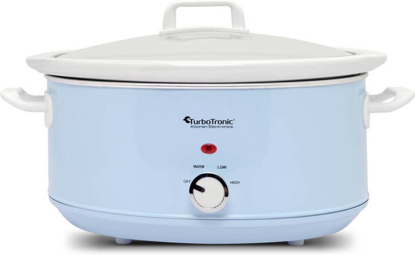 TurboTronic SC6P Slowcooker – 6.5 Liter – Blauw - Foto 1