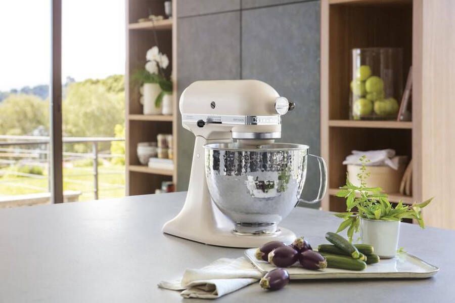 KitchenAid Keukenrobot Keukenmachine Artisan met extra accessoires Moederdag cadeautje 4 8 L Almond Cream - Foto 1