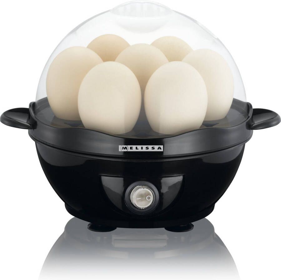 Melissa 16270021 Elektrische Eierkoker 7 eieren Ideaal voor Pasen Zwart - Foto 1