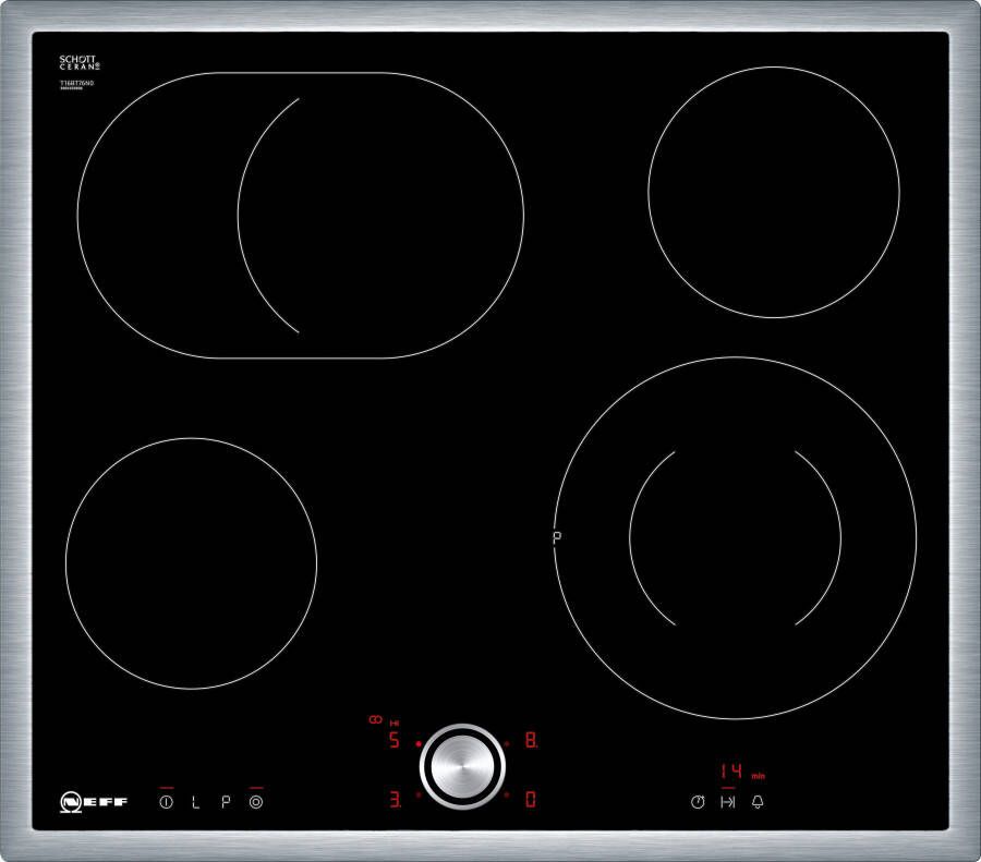 NEFF Elektrische kookplaat van SCHOTT CERAN T16BT76N0 met intuïtieve twist pad bediening - Foto 1
