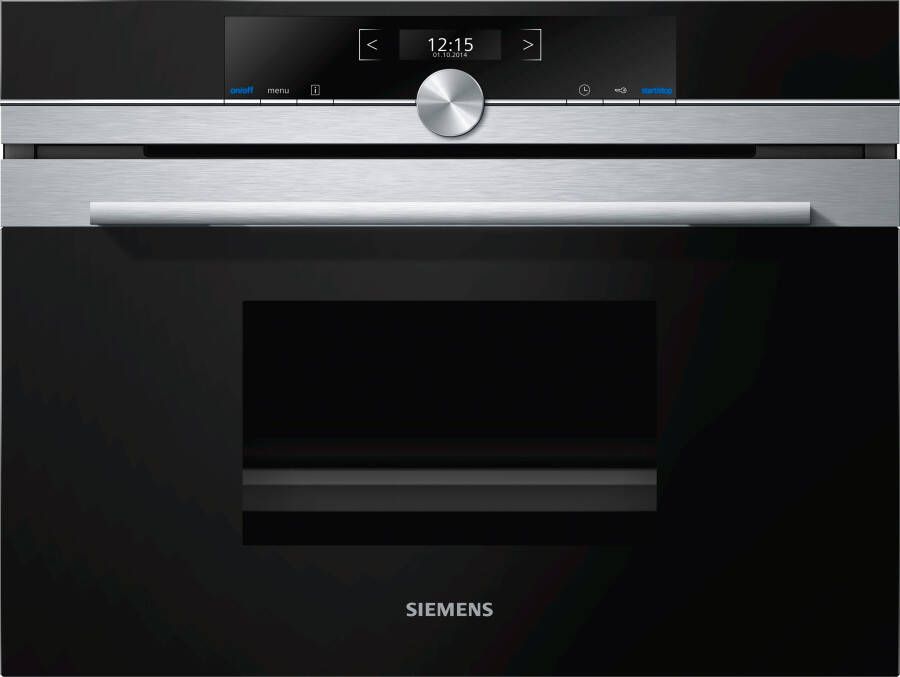 Siemens iQ700 CD634GAS0 oven Elektrische oven 38 l 1750 W Zwart Roestvrijstaal - Foto 1