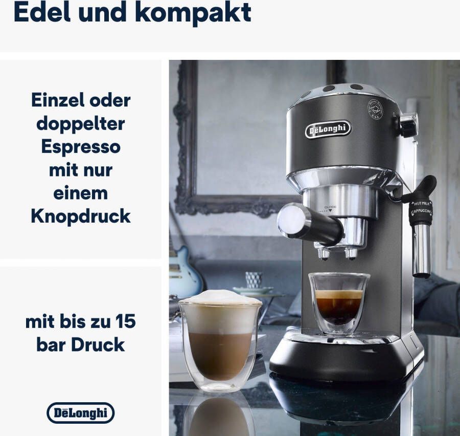 DeLonghi De'Longhi Dedica EC685.BK Zwart | Espressomachines | Keuken&Koken Koffie&Ontbijt | EC 685.BK - Foto 1